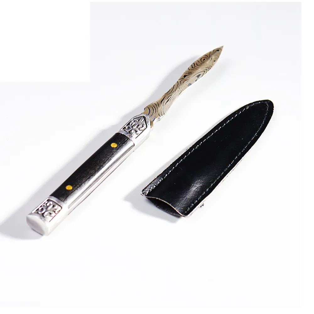 PUSH!品茗喝茶具大馬士革紋不銹鋼茶刀普洱茶刀解茶撬茶器茶具配件炫彩謎之眼茶刀T11-2 歷史價格詳細信息