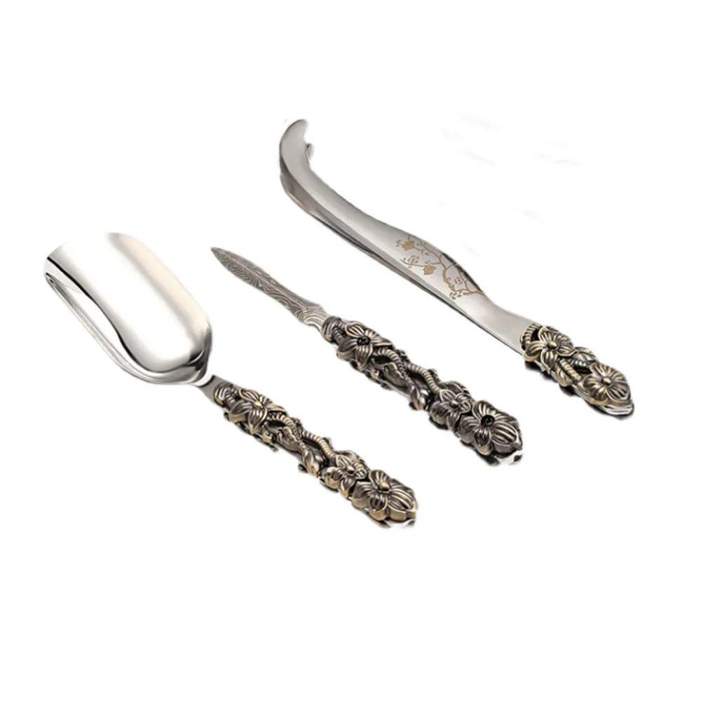 PUSH!品茗喝茶具 三君子茶夾茶刀茶勺茶道配件炫彩謎之眼三件套T13-3 歷史價格詳細信息