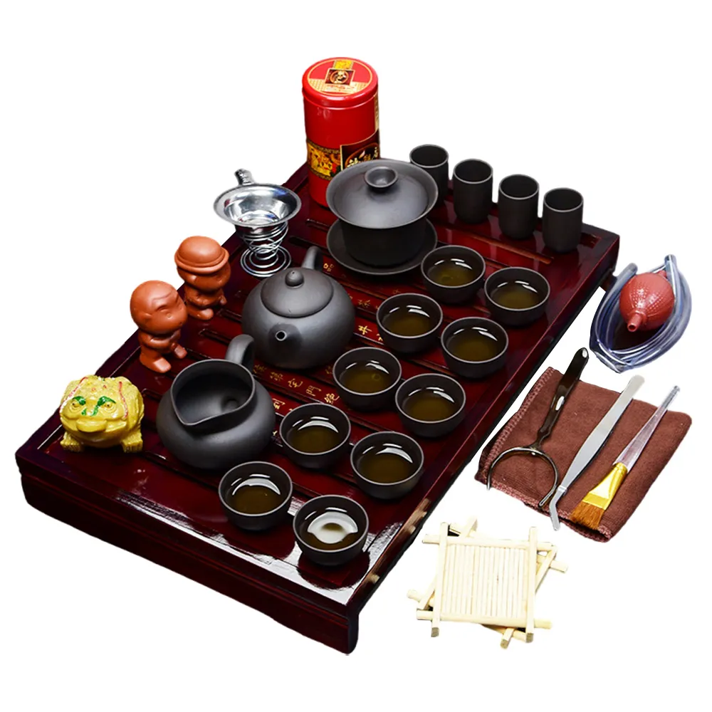 茶具 紫砂壺套裝整套功夫茶具 手工步步高升泡茶壺禮盒裝 歷史價格詳細信息