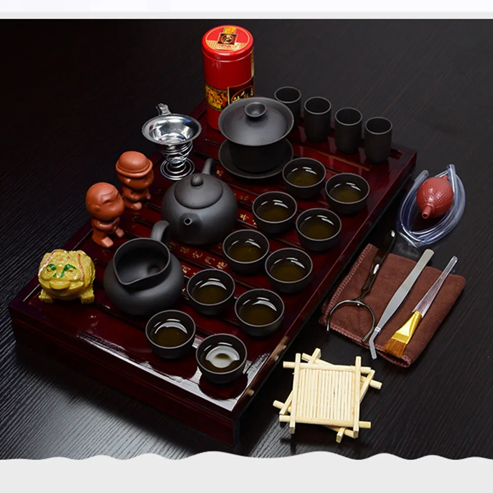 茶具 紫砂壺套裝整套功夫茶具 手工步步高升泡茶壺禮盒裝 歷史價格詳細信息