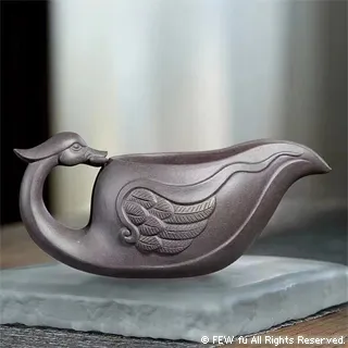 【FEW fu】手工青灰泥貔貅祥瑞招財杯 (紫砂壺、紫砂杯、主人杯) - 180ml --- (朱恒林老師作品) 歷史價格詳細信息