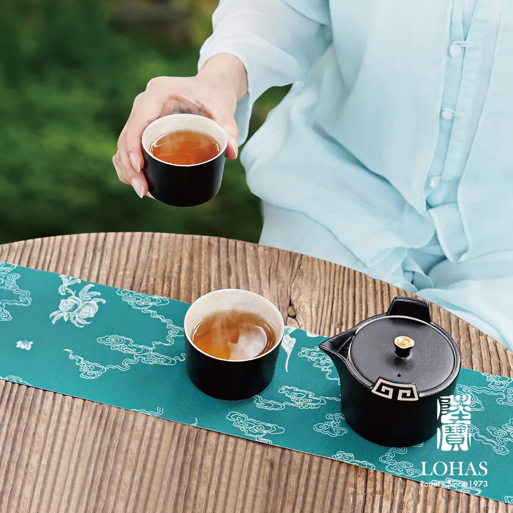 陸寶 雲中錦書茶組  一壺一海六杯 經典禪風仿石釉 歷史價格詳細信息