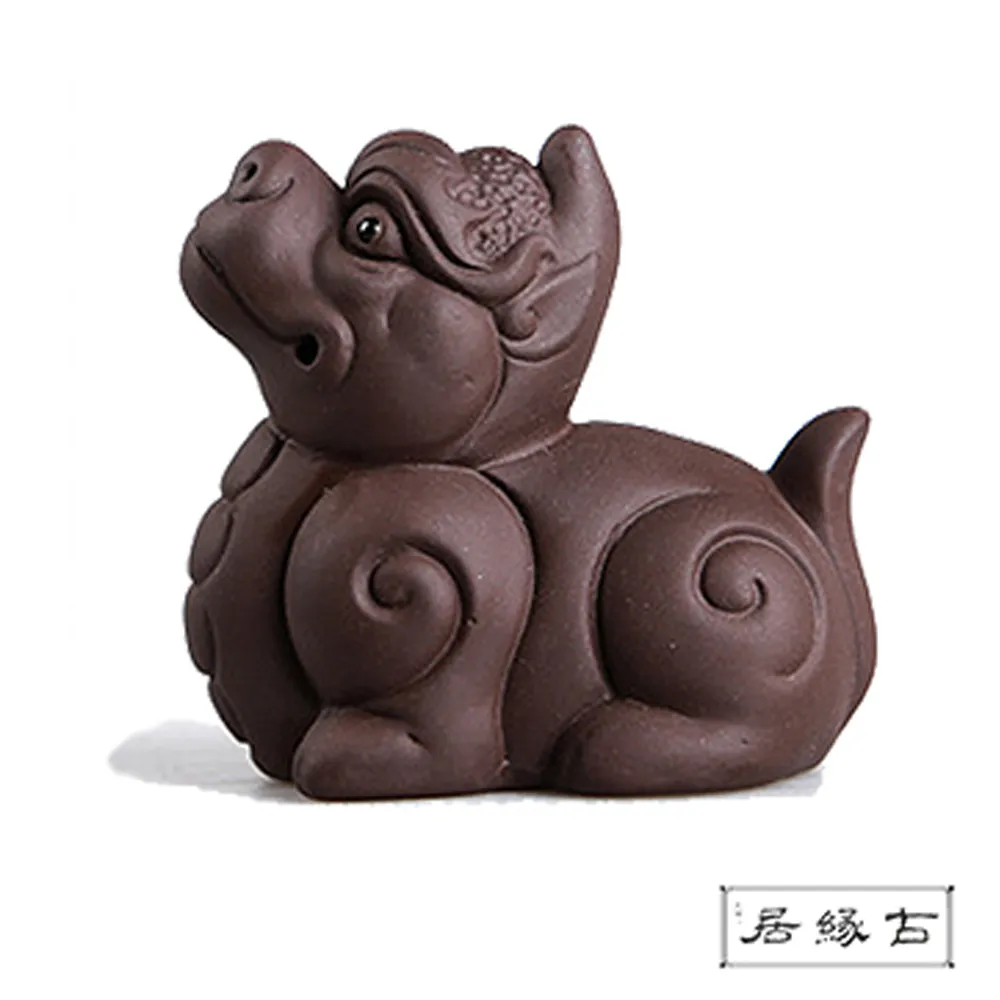 【古緣居】吉祥獸紫砂茶寵擺飾(招財貔貅) 歷史價格詳細信息