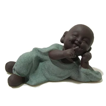 【原藝坊】紫砂陶瓷 歡欣鼓舞 茶寵擺飾(歡 小和尚) 歷史價格詳細信息