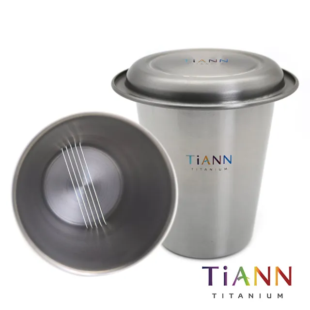 【TiANN 鈦安】純鈦簡約泡茶組  (濾茶杯350ml+鈦杯蓋) 價格比較,價格查詢,歷史價格詳細信息