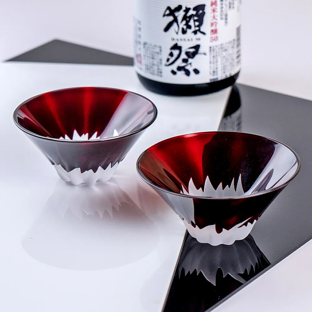 【田島硝子】日本職人手工吹製 威士忌櫻花富士山杯(TG16-015-RS) 歷史價格詳細信息