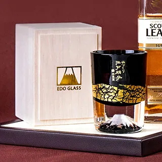 【田島硝子】日本職人手工製作富士山祝盃 清酒杯-琉璃色x朱紅色 對杯(TG13-013-2) 歷史價格詳細信息