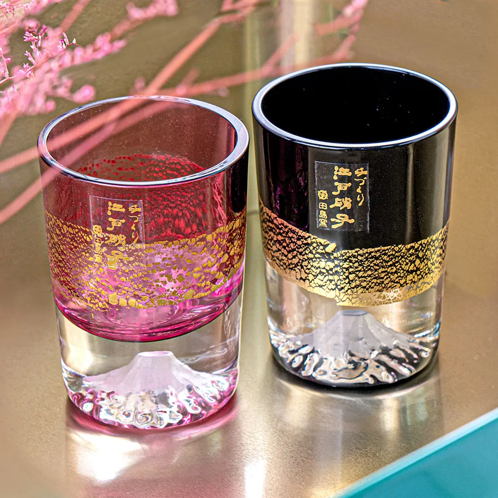 【田島硝子】田島硝子 映見玉矢來紋啤酒杯 江戸切子 玻璃杯 尾形卓司 作 清綠色(TG05-15-1G) 歷史價格詳細信息