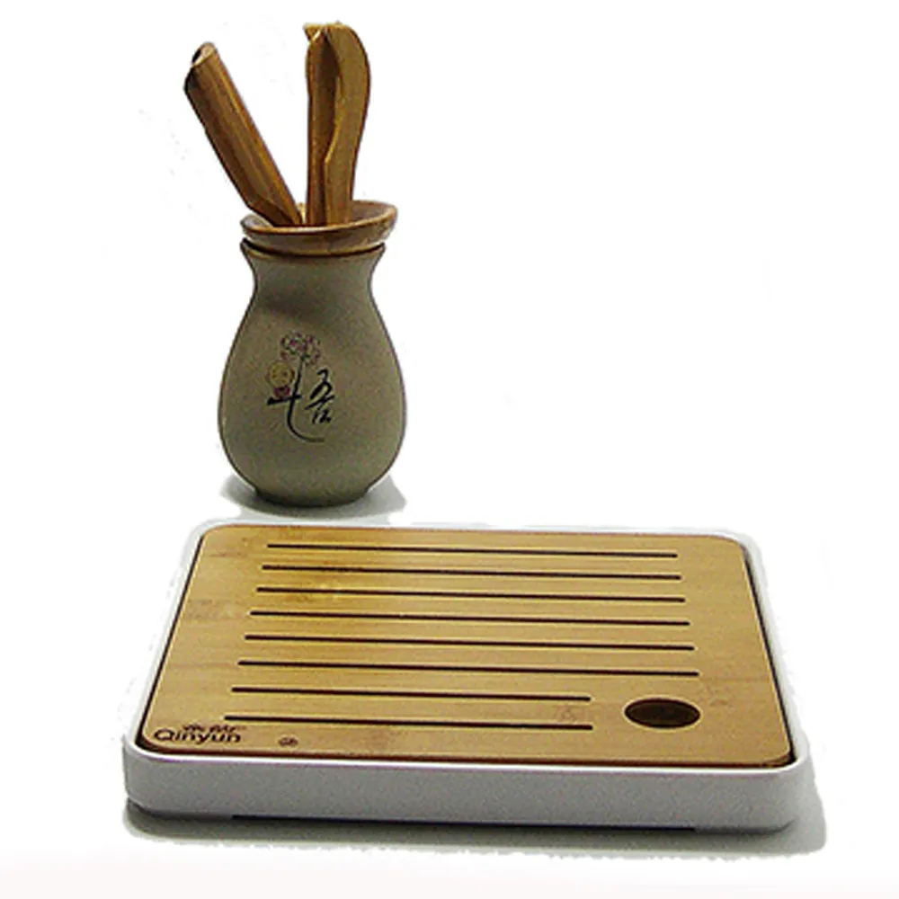 【古緣居】竹韻乾泡小茶盤--附六君子 (直徑25*5cm月白圓) 歷史價格詳細信息