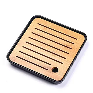 【原藝坊】竹韻乾泡孟宗竹製方正小茶盤(20*20*2.5cm) (兩色任選) 歷史價格詳細信息