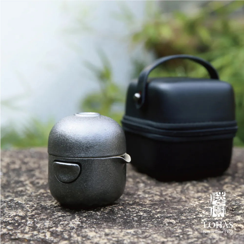 陸寶 洄瀾蓋碗-禪風黑 一壺兩杯配布袋 旅行茶具 歷史價格詳細信息