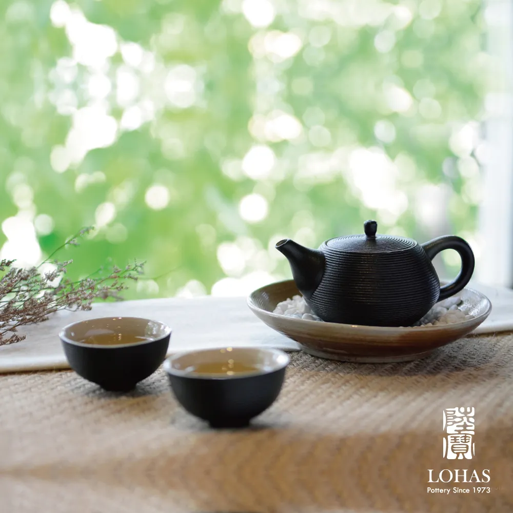 陸寶【旋轉壺茶組 】禪風黑/禪風白  一壺一海六杯 經典禪風旋紋 歷史價格詳細信息