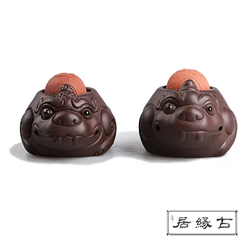 【古緣居】吉祥獸紫砂茶寵擺飾(招財貔貅) 歷史價格詳細信息