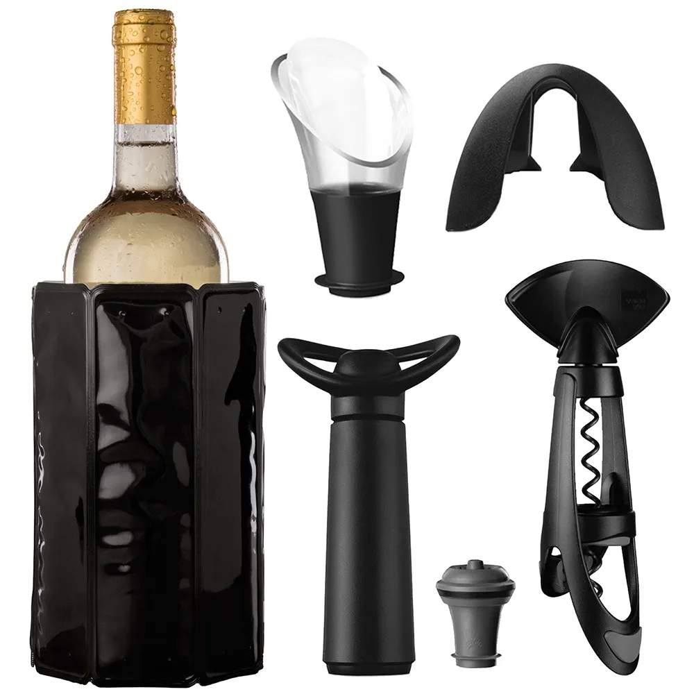 《Vacu Vin》軟冰桶+開酒瓶塞注酒抽真空組(黑) 歷史價格詳細信息