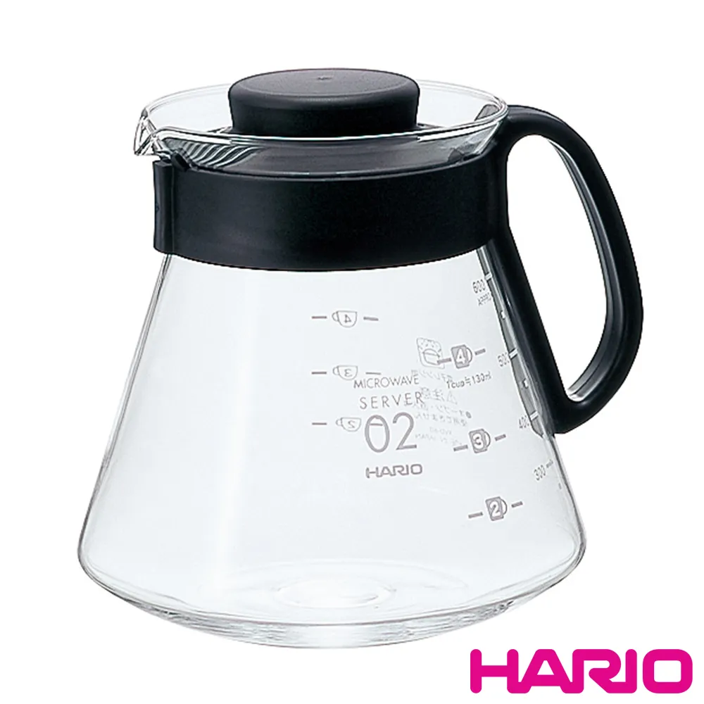 【HARIO】V60經典耐熱玻璃咖啡壺600ml(XVD-60B) 歷史價格詳細信息