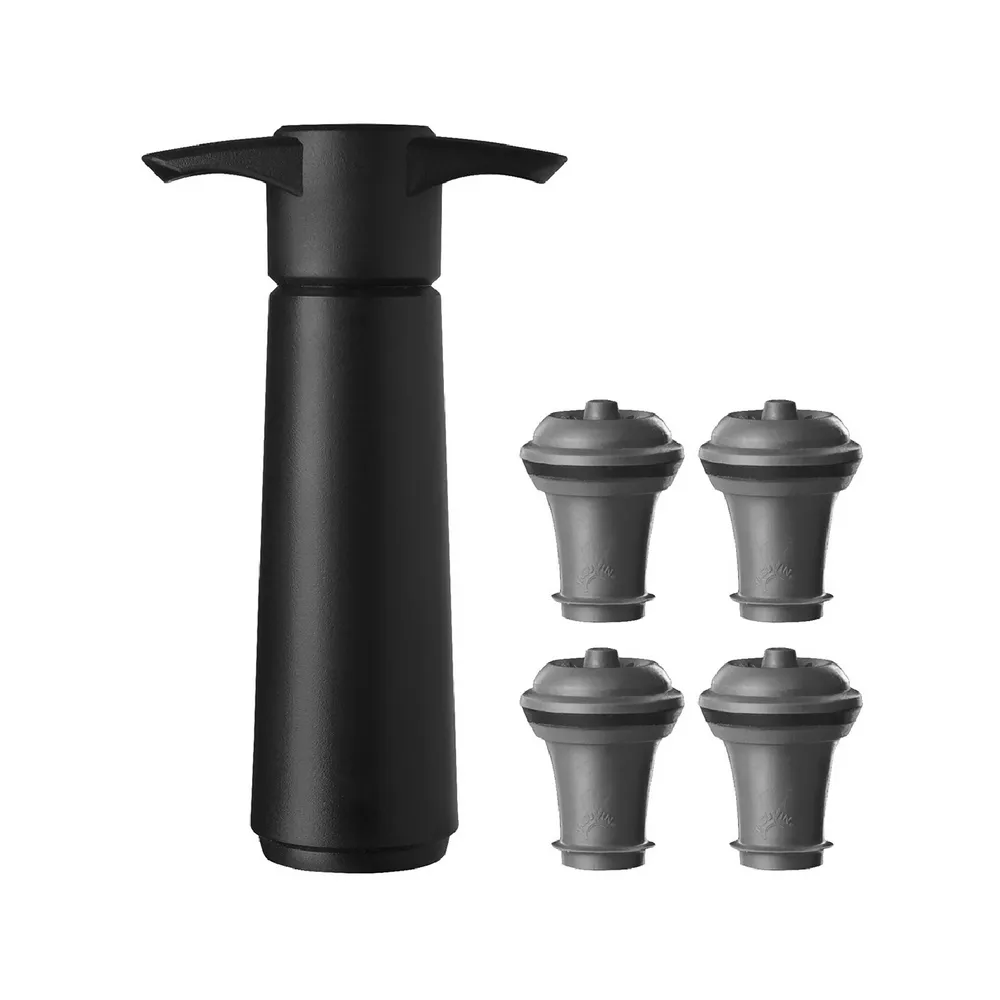 VACU VIN 抽真空器+瓶塞注器4件(黑) 歷史價格詳細信息