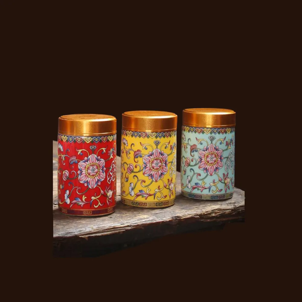 【古緣居】陶瓷五色條紋密封茶葉罐竹製禮盒套組(五罐一組) 歷史價格詳細信息