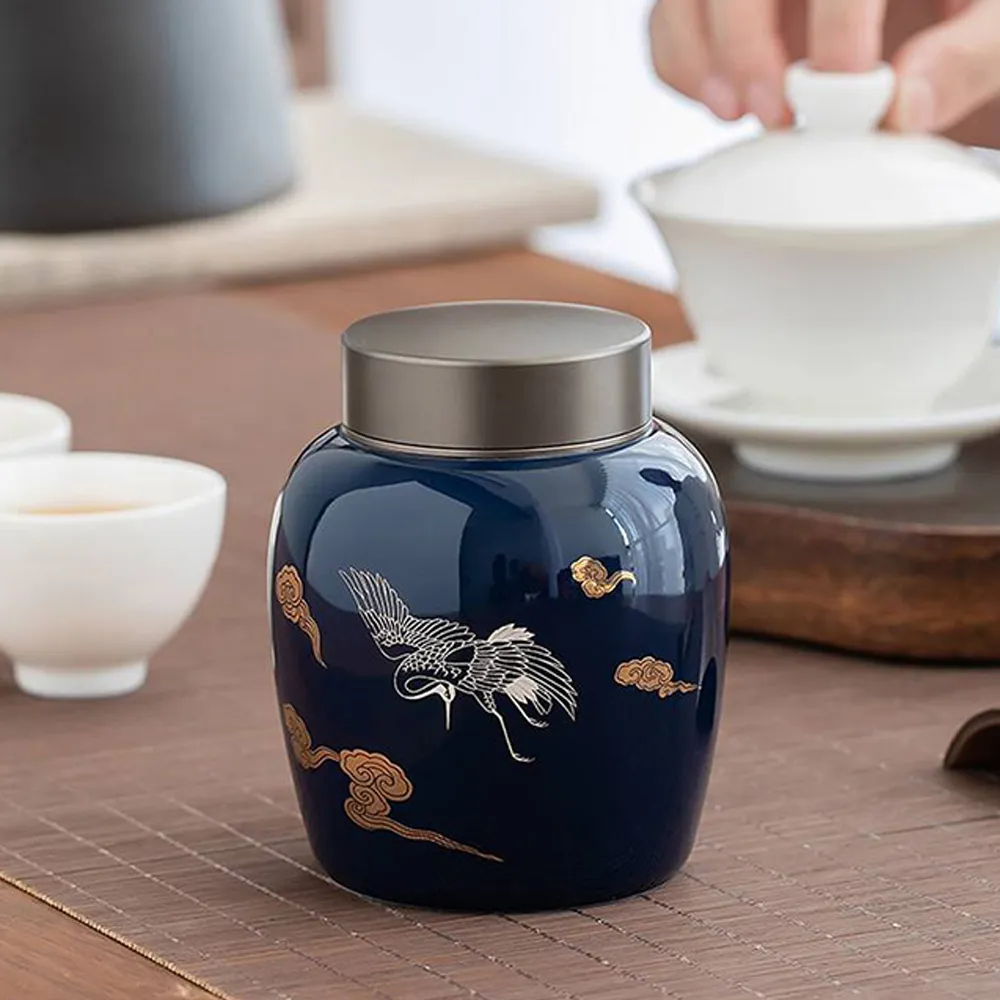 【古緣居】陶瓷五色條紋密封茶葉罐竹製禮盒套組(五罐一組) 歷史價格詳細信息