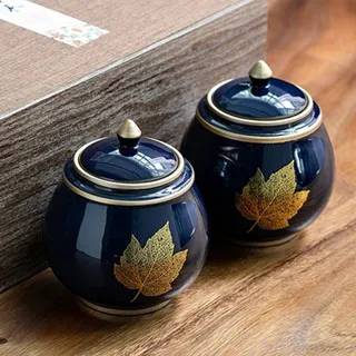 復古茶葉罐陶瓷大號密封罐半斤一斤裝茶葉包裝盒通用空盒禮盒定制-特價 歷史價格詳細信息