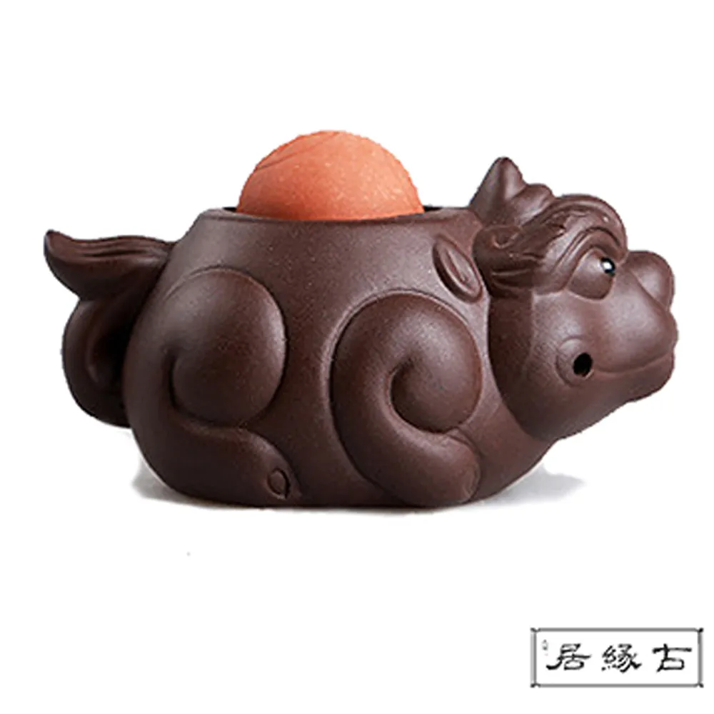 【古緣居】吉祥獸紫砂茶寵擺飾(招財貔貅) 歷史價格詳細信息