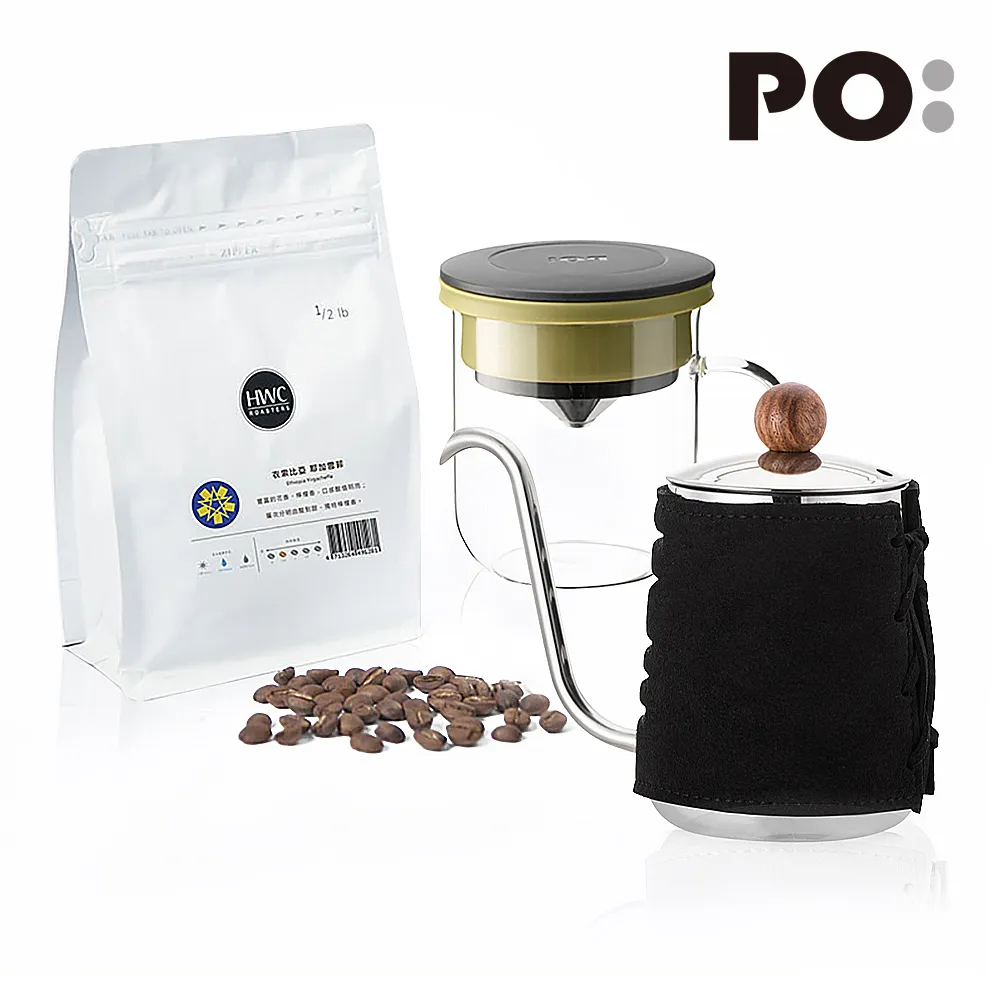 【PO:Selected】丹麥POx黑沃耶加雪菲咖啡四件組(手沖壺-灰/保溫胖胖杯450ml-共4色/咖啡磨2.0) 歷史價格詳細信息