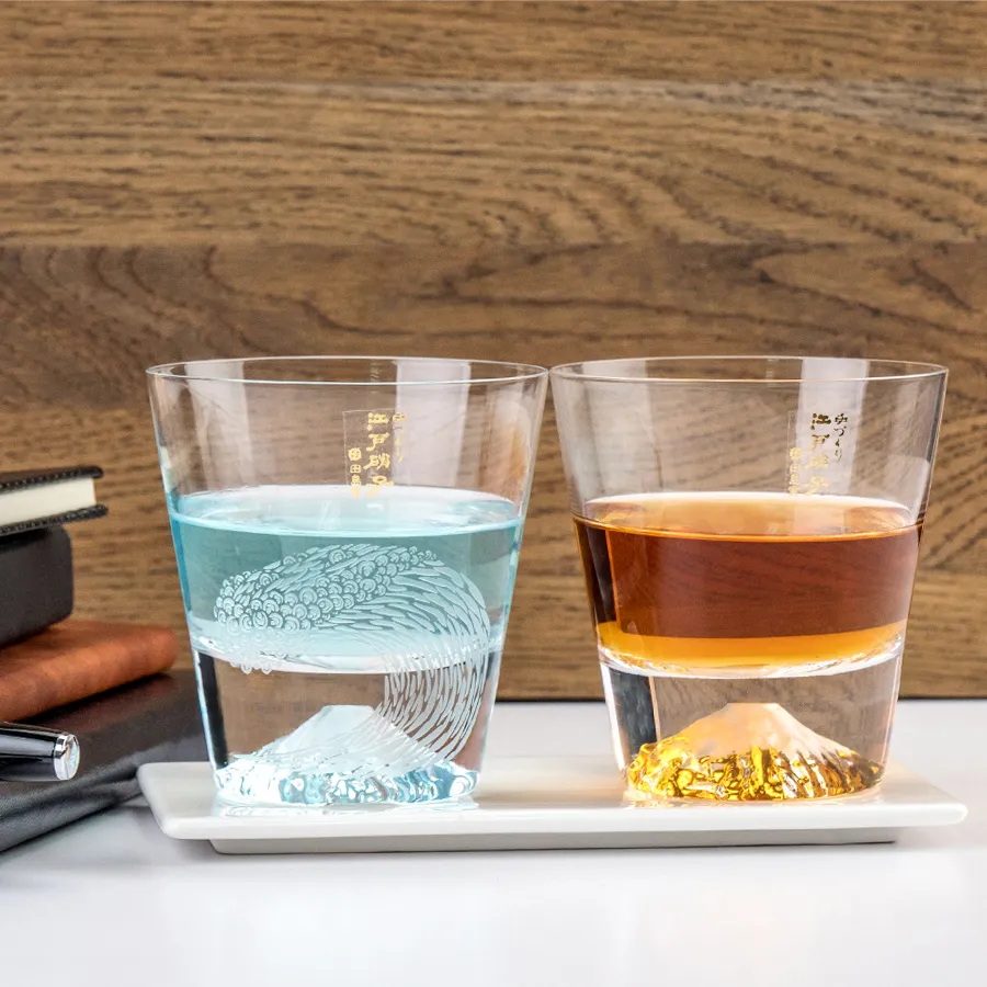 【田島硝子】富士山杯 經典款x迷你經典款 威士忌杯+啤酒杯4入組 (TG15-R+TG20-MR+TG15-T+TG20-MT) 歷史價格詳細信息