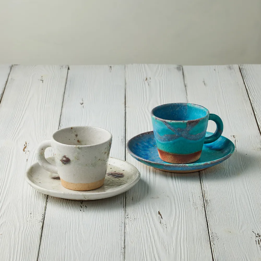 有種創意 - 日本信樂燒 - 雕紋直筒咖啡對杯組(4件式) - 210ml 歷史價格詳細信息