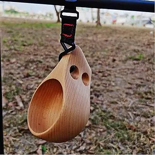 May Shop 橡膠木雙孔杯子 KUKSA咖啡杯創意杯【108080855】 歷史價格詳細信息