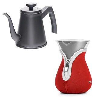 Driver 兩用咖啡濾杯壺組-紅色耶誕超值組 歷史價格詳細信息