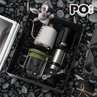 【PO:Selected】丹麥戶外手沖咖啡四件組(露營杯-黑/不鏽鋼咖啡磨2.0/咖啡壺-黑/玻璃杯350ml-共4色) 歷史價格詳細信息