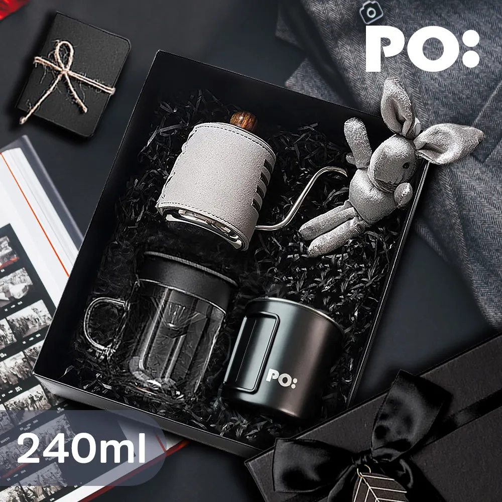 【PO:Selected】丹麥戶外手沖咖啡三件組(露營杯-黑/不銹鋼磨芯咖啡磨2.0/玻璃杯350ml-共4色) 歷史價格詳細信息