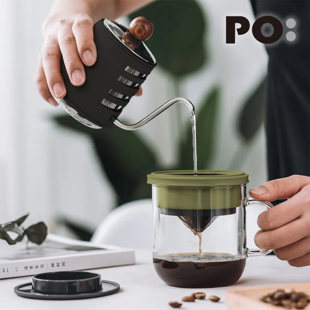 【PO:Selected】丹麥手沖咖啡二件組(手動不鏽鋼咖啡磨2.0/咖啡玻璃杯240ml-灰) 歷史價格詳細信息