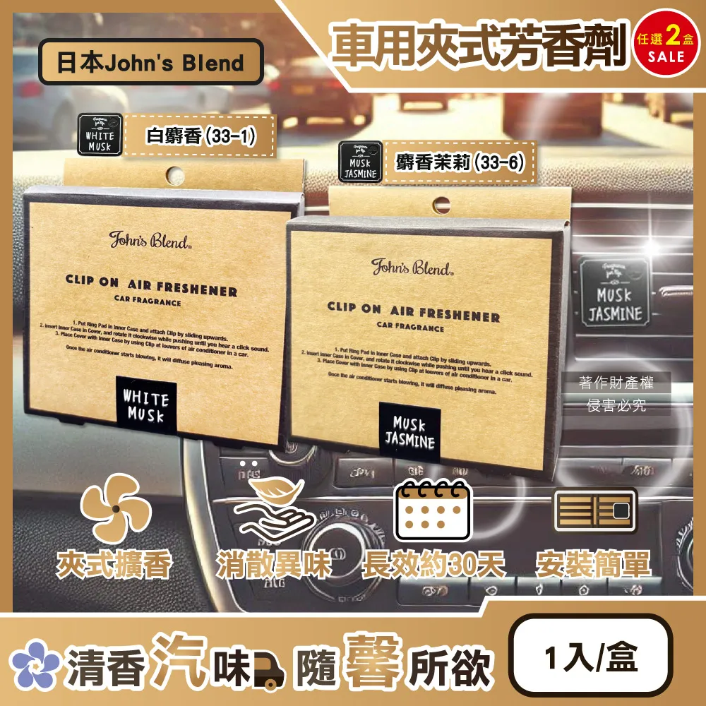 John's Blend 空氣清新香片-白麝香 1枚【Donki日本唐吉訶德】 歷史價格詳細信息