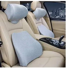 車用記憶棉頸枕/腰墊套組-藍色 車用枕 車用靠枕 車用靠腰 靠腰 頭枕 歷史價格詳細信息