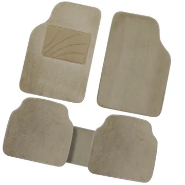 高密度超長絨毛車用踏墊-5入  【大潤發】 歷史價格詳細信息