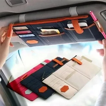 多功能遮陽板收據夾 卡片夾 名片夾 車用皮夾 汽車眼鏡夾 車載眼鏡架 歷史價格詳細信息