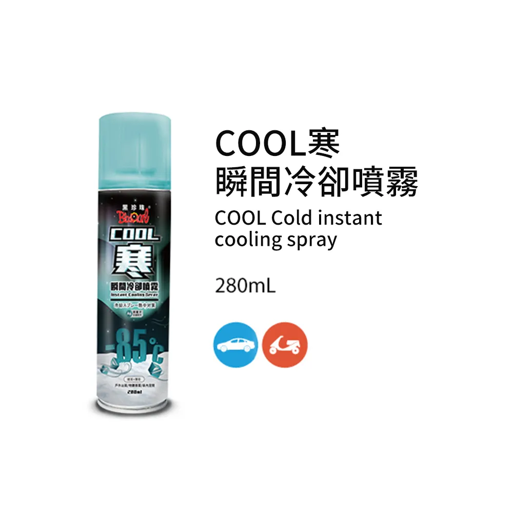 黑珍珠 COOL 寒瞬間冷卻噴霧 280ml 涼感噴霧 冰涼噴霧 降溫劑 車內降溫 椅墊降溫 哈家人 歷史價格詳細信息