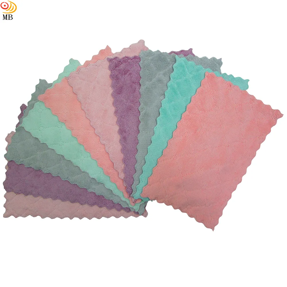 月陽超值10入23X23雙面加厚超細纖維珊瑚絨雙層不卡油抹布洗碗巾擦車巾(232310) 歷史價格詳細信息