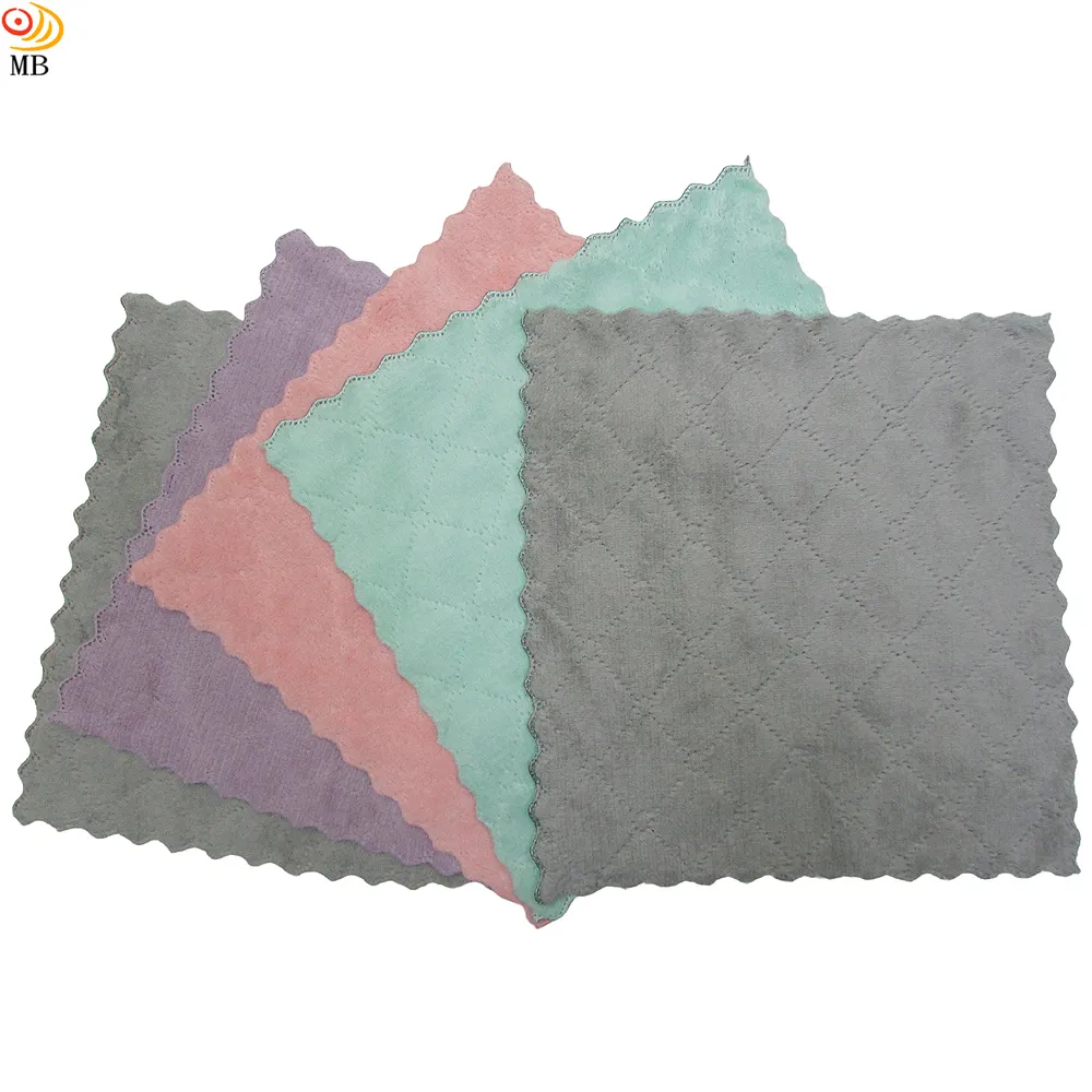 月陽超值5入23X23雙面加厚超細纖維珊瑚絨雙層不卡油抹布洗碗巾擦車巾(232305) 歷史價格詳細信息