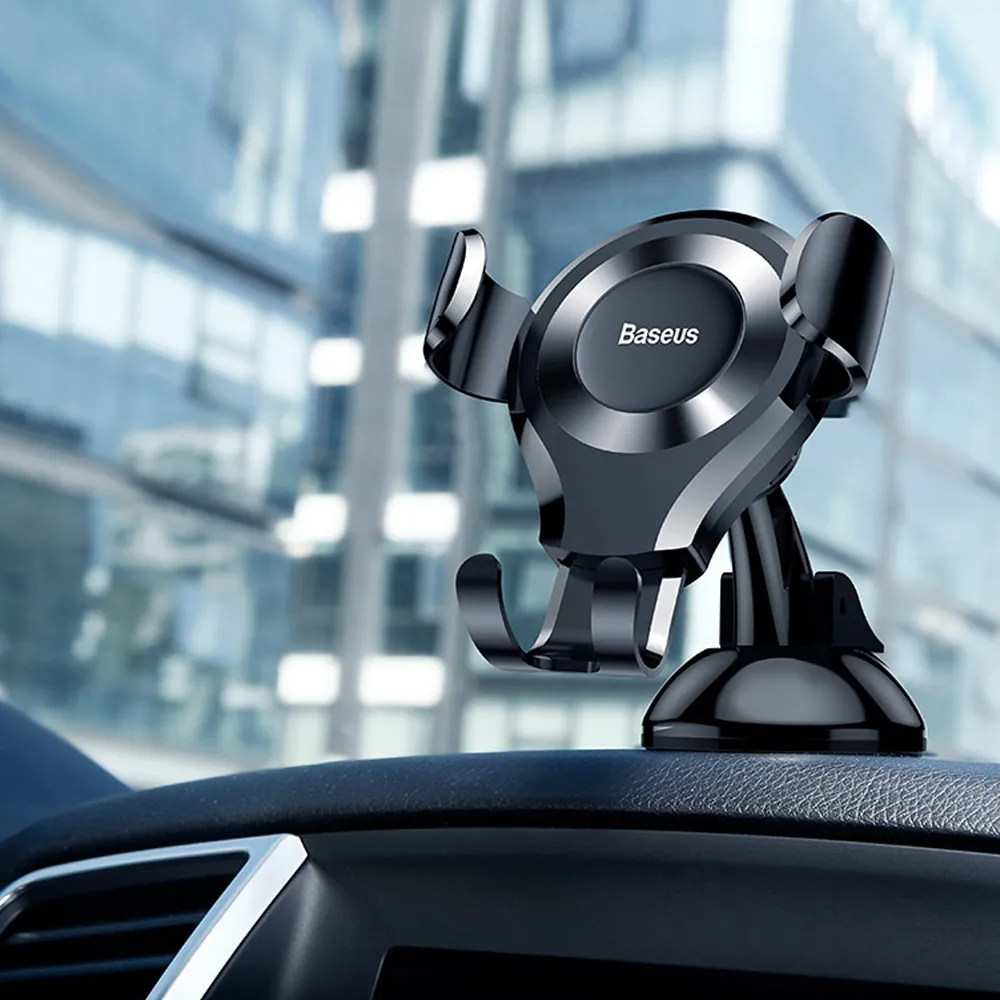 【Baseus 倍思】重力夾式 黑 金屬二代連桿式手機架SUYL-F01(車麗屋) 歷史價格詳細信息