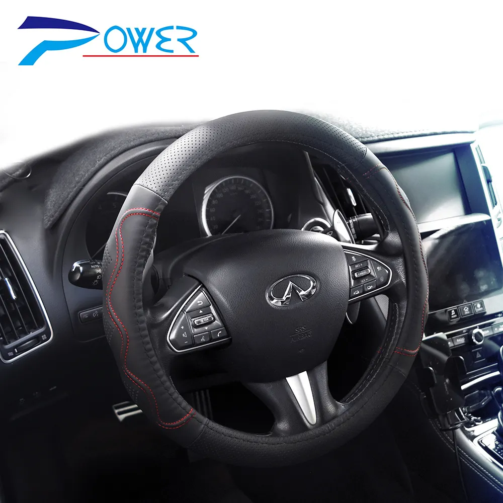 【POWER】方向盤套 PW-41 蜂巢式止滑按摩-紅-3.5L(車麗屋) 歷史價格詳細信息