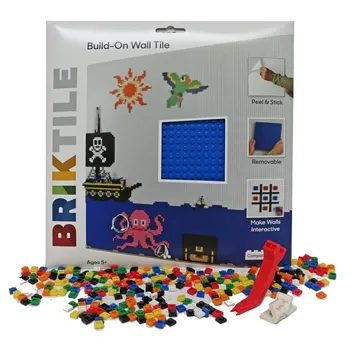 【美國BRIK】自黏式積木牆片組(藍色) - 2片裝 歷史價格詳細信息