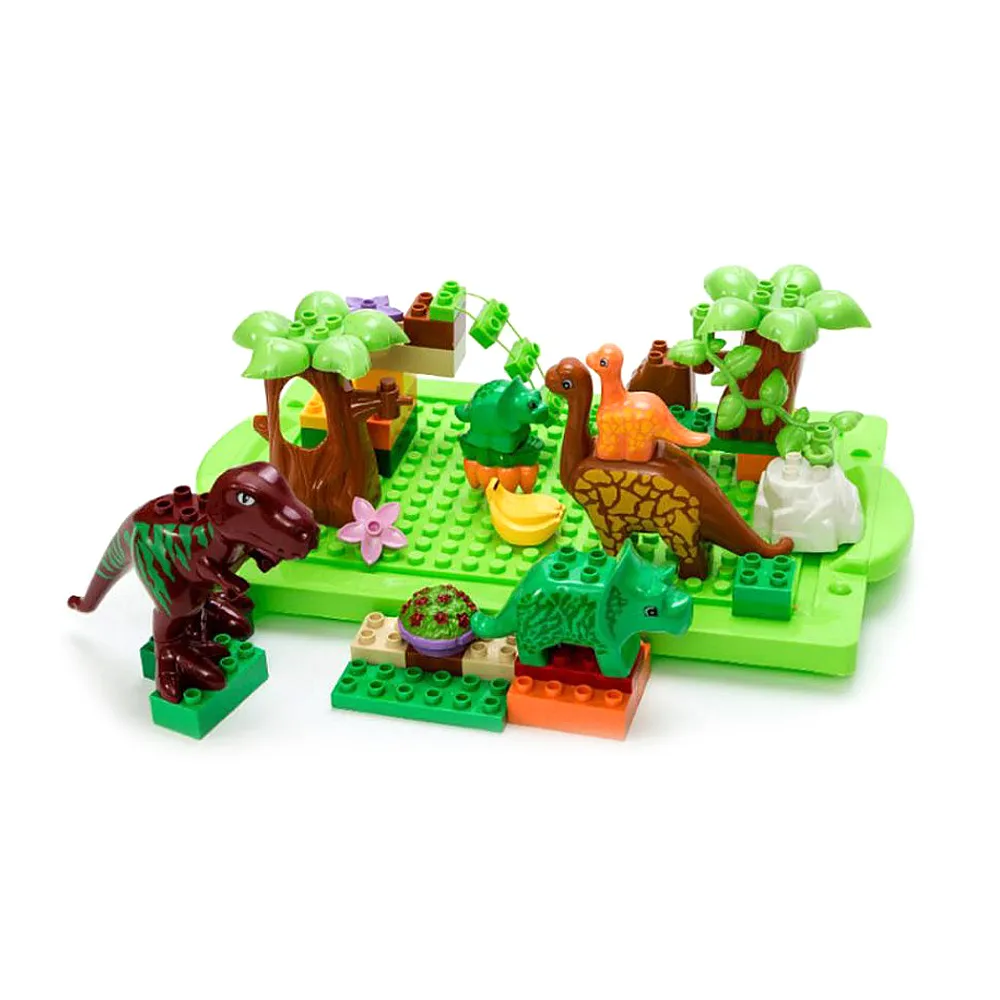 拼裝大顆粒積木傳統拼插玩具幼兒園禮物80後立體懷舊積木混裝 歷史價格詳細信息