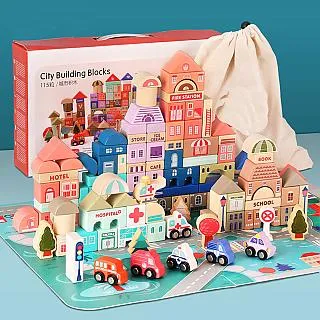 經典木玩-TOPBRIGHT 森林動物塑木拼插積木 歷史價格詳細信息