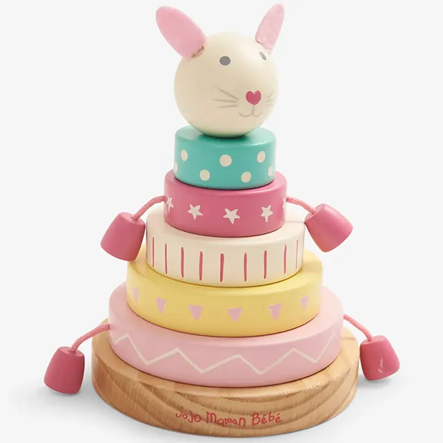 英國 JoJo Maman BeBe 優質玩具/益智/積木/五感玩具_實木玩具_疊疊車_拖拉機_JJD6110 歷史價格詳細信息