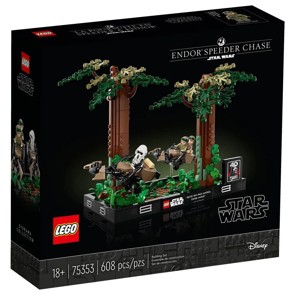 LEGO樂高 星際大戰系列 75353 Endor Speeder Chase Diorama 歷史價格詳細信息