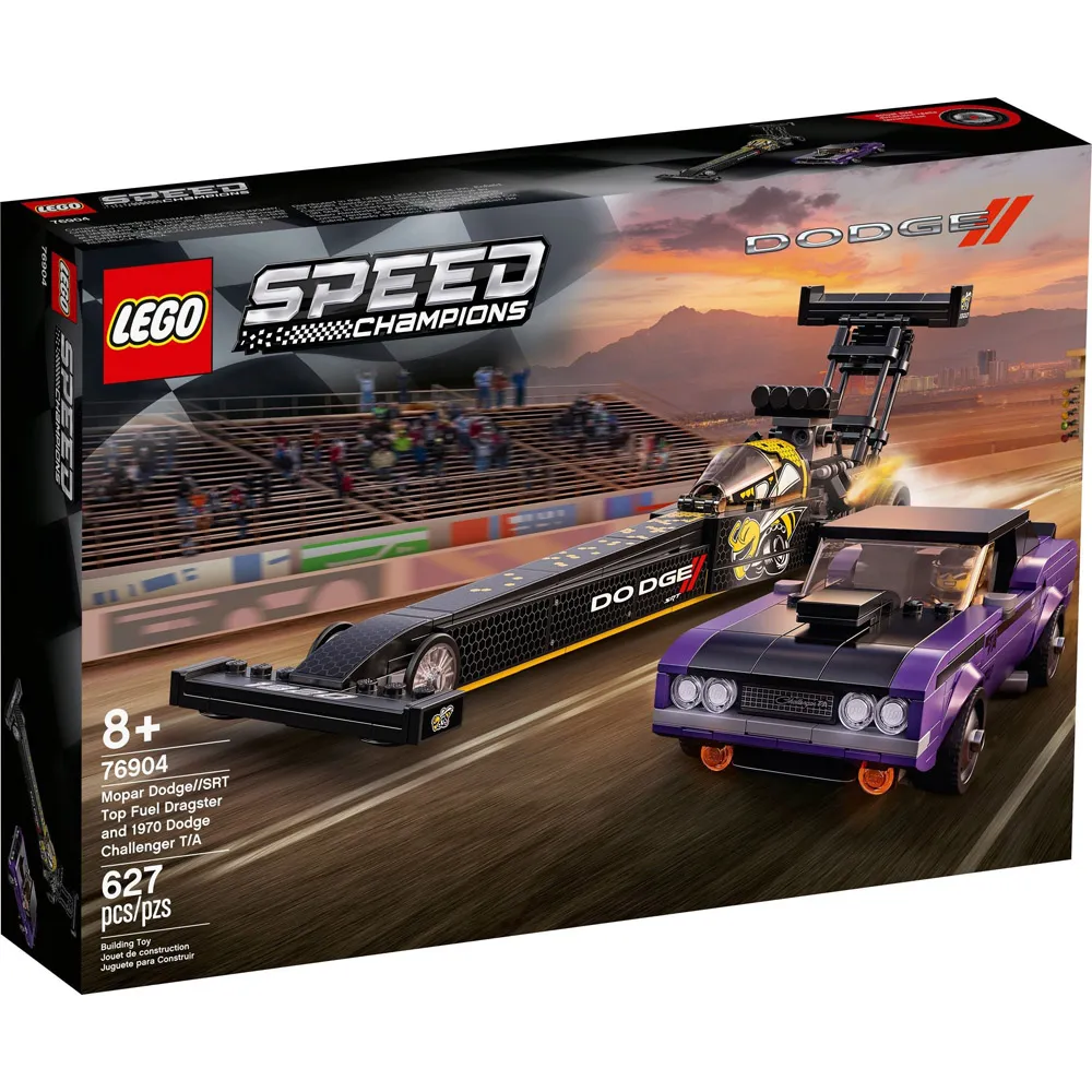 【LEGO 樂高積木】Speed 賽車系列 - 道奇Top Fuel&1970挑戰者T/A76904 歷史價格詳細信息