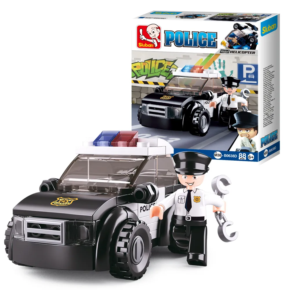 Sluban變形合體積木-警察套組B0638B 日華好物 歷史價格詳細信息