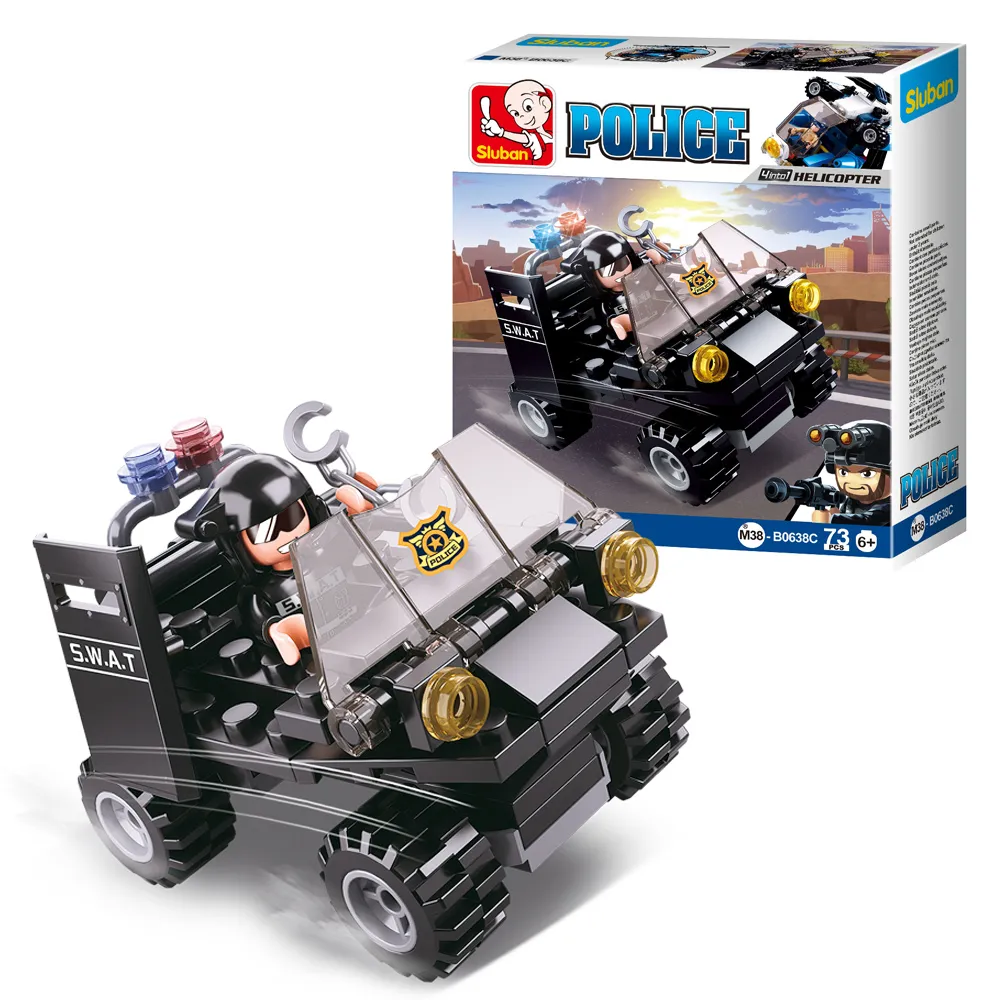 Sluban變形合體積木-警察套組B0638B 日華好物 歷史價格詳細信息