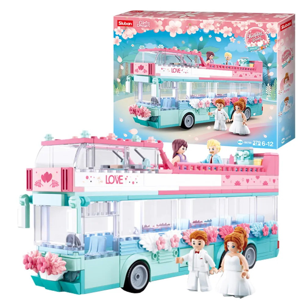 Sluban女孩積木-浪漫蜜月巴士B0769 日華好物 歷史價格詳細信息